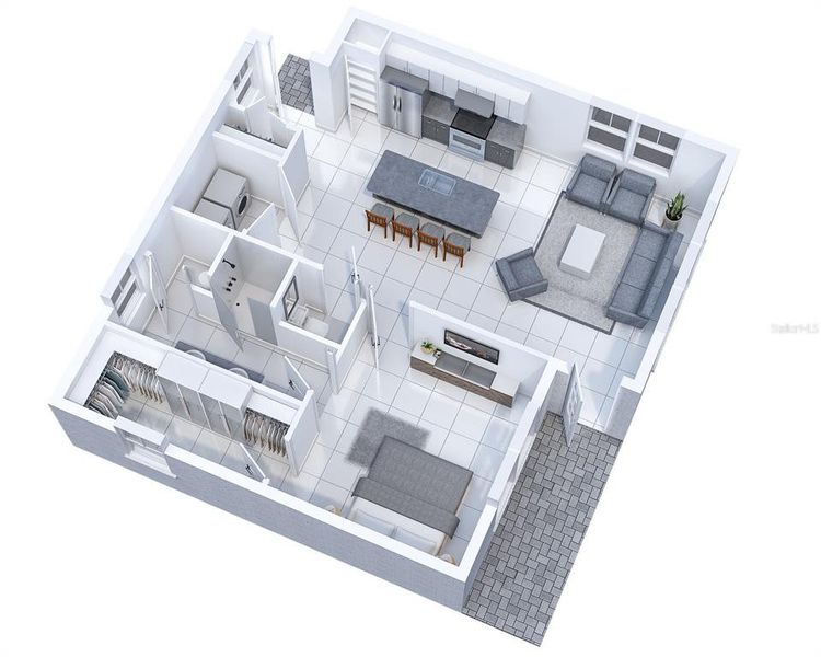 2D floor plan layout of this home in , Port Charlotte, FL (Image 5).