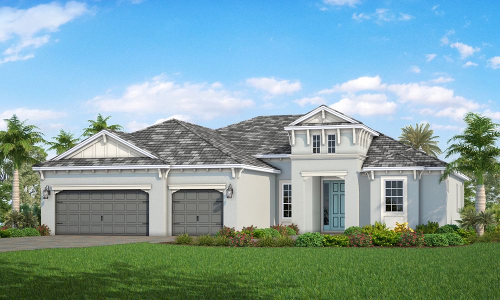 Representative exterior photo of a completed home built from the Captiva by Neal Communities in SkySail, Naples, FL (Image 23).