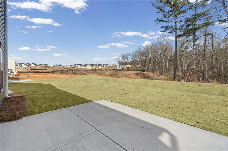 Exterior details and patio area of a home in Twin Lakes, Hoschton (Image 22).