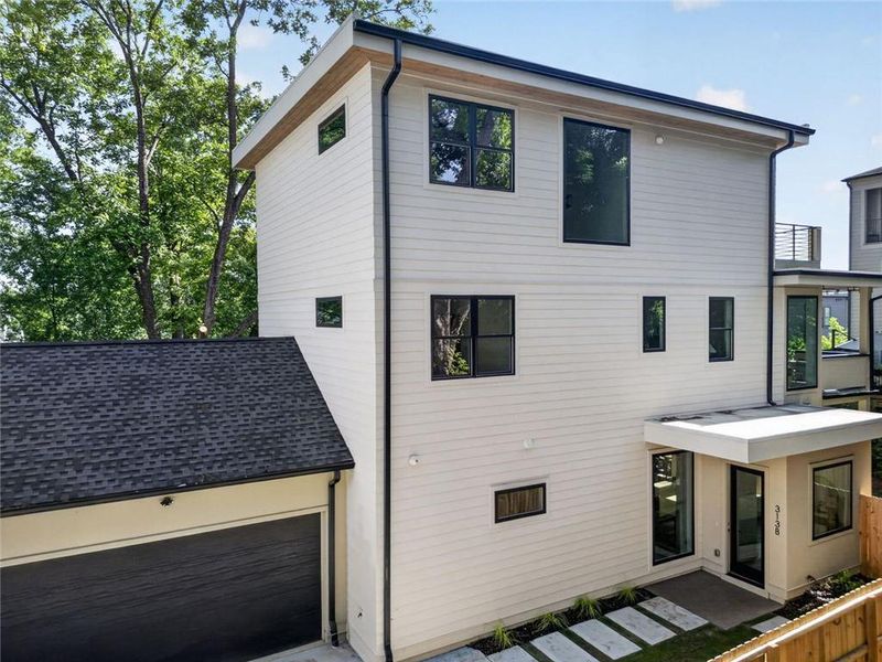 Exterior details and patio area of a home in , Atlanta (Image 37). Exterior details and patio area of a home in , Atlanta (Image 37).
