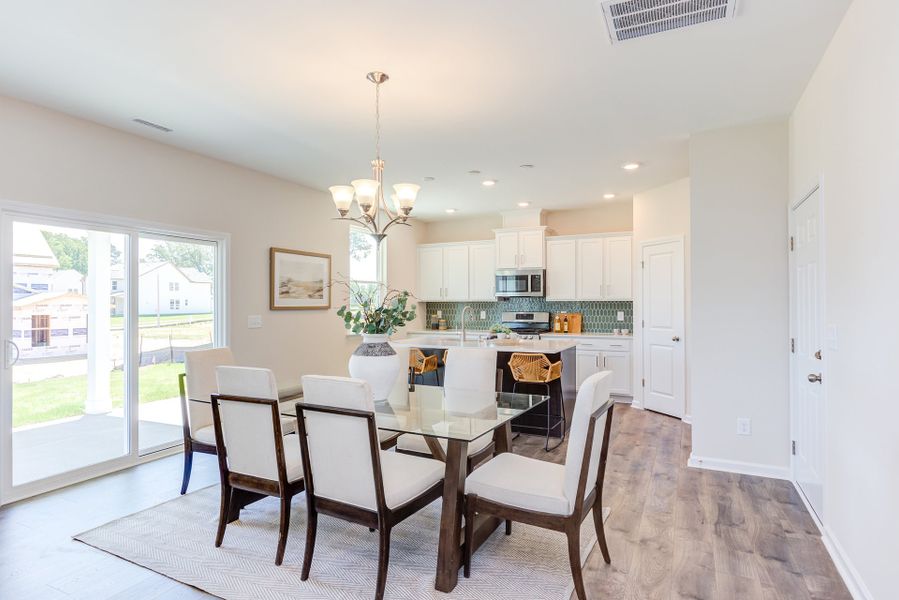 Representative furnished interior of a home built from the The Poppy by Chesapeake Homes in The Willows, Loris (Image 7).