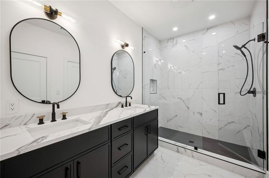 Furnished interior view inside a new home in , Atlanta (Image 11).