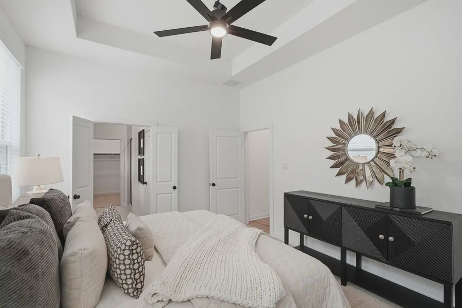 Furnished interior view inside a new home in The Crossvine, Schertz (Image 34).