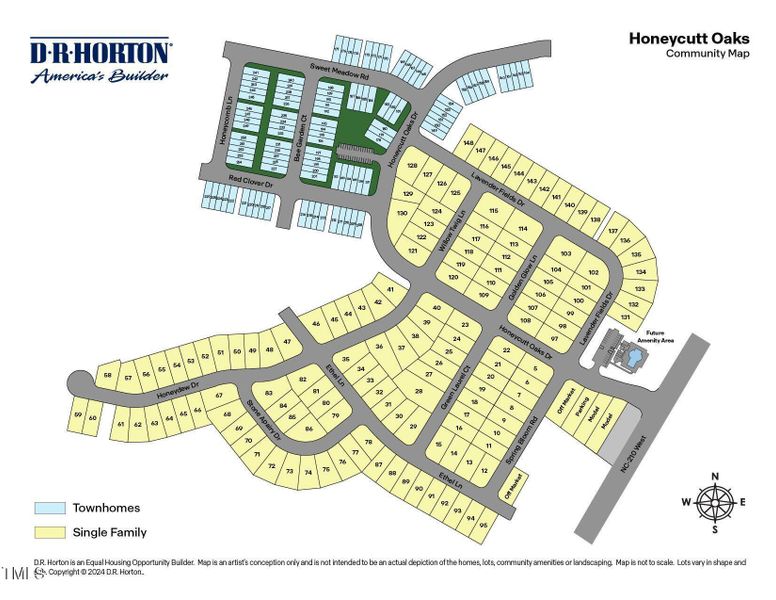 Honeycutt Oaks Site Map