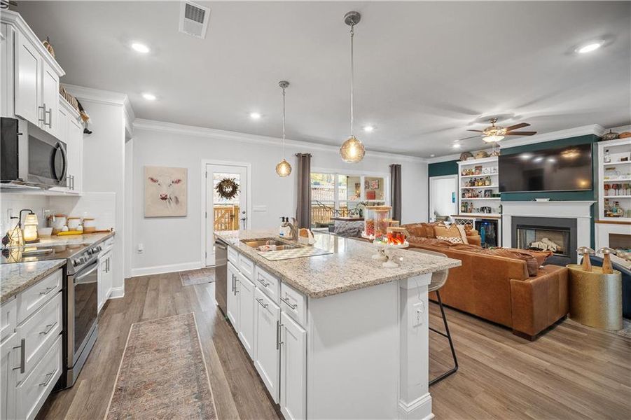 Furnished interior view inside a new home in Holiday Pines, Buford (Image 13).