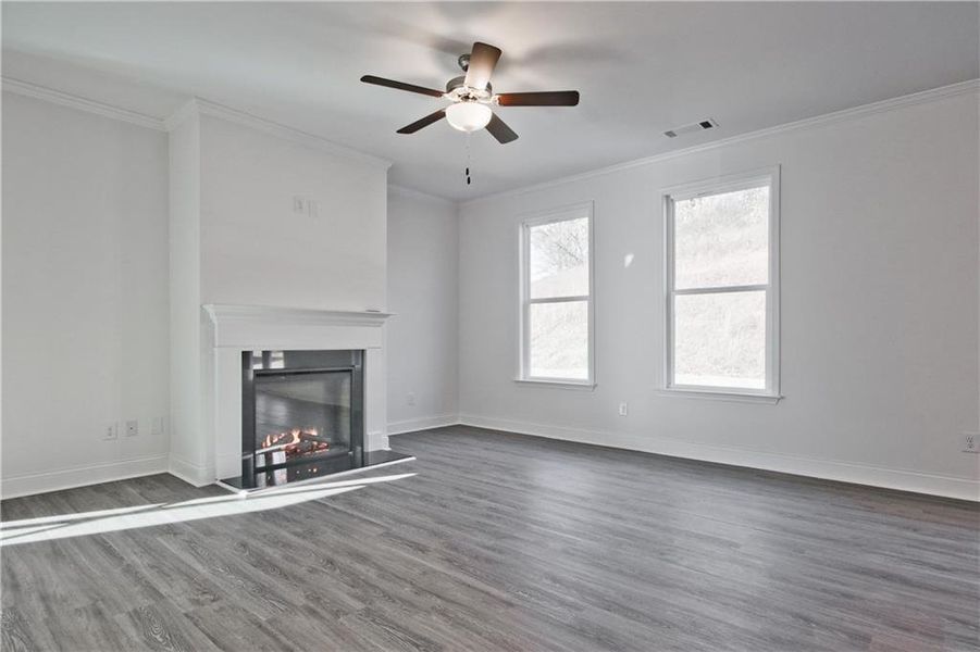 Spacious, unfurnished interior of a new home in Clark Farms, Flowery Branch (Image 15). Spacious, unfurnished interior of a new home in Clark Farms, Flowery Branch (Image 15).