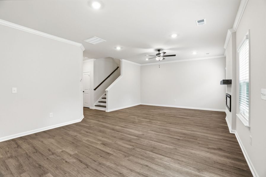 Representative unfurnished interior of a home built from the Willow Select M by McGuinn Homes in Broadway Lake, Anderson (Image 25). Representative unfurnished interior of a home built from the Willow Select M by McGuinn Homes in Broadway Lake, Anderson (Image 25).