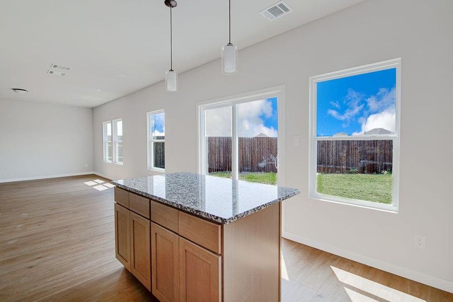 Furnished interior view inside a new home in Trails of Fossil Creek, Fort Worth (Image 7).