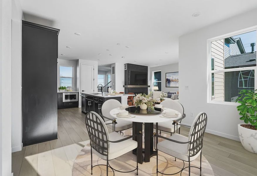 Homesite 43 Dining, Kitchen + Great Room - Virtually Staged - 5 of 8 Homesite 43 Dining, Kitchen + Great Room - Virtually Staged - 5 of 8