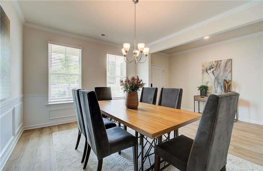 Furnished interior view inside a new home in Kingsmere Estates, Loganville (Image 15).