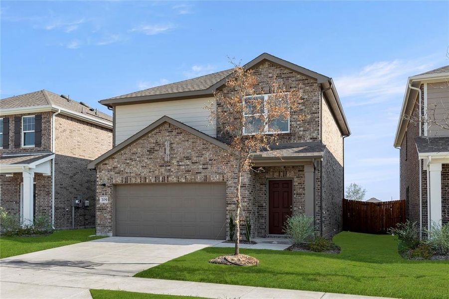 Front exterior of a new home in Monticello Park, Princeton, TX, highlighting curb appeal (Image 19). Front exterior of a new home in Monticello Park, Princeton, TX, highlighting curb appeal (Image 19).