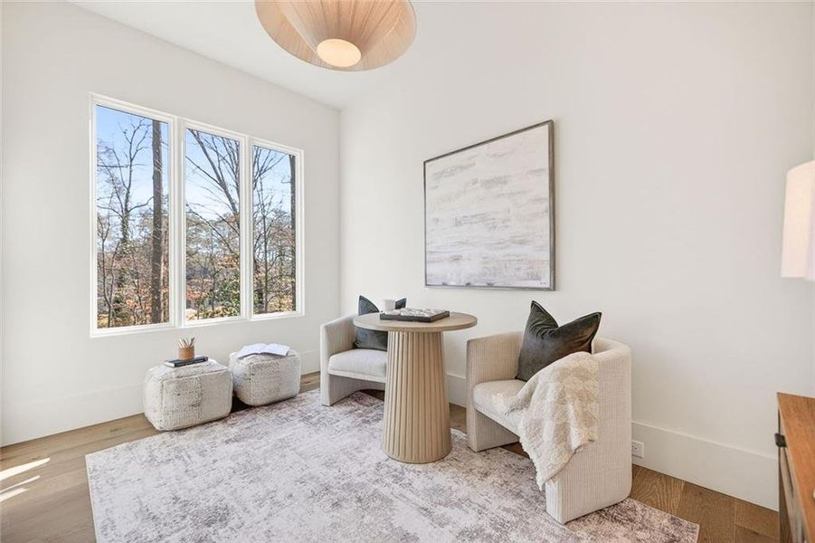 Furnished interior view inside a new home in , Atlanta (Image 10). Furnished interior view inside a new home in , Atlanta (Image 10).