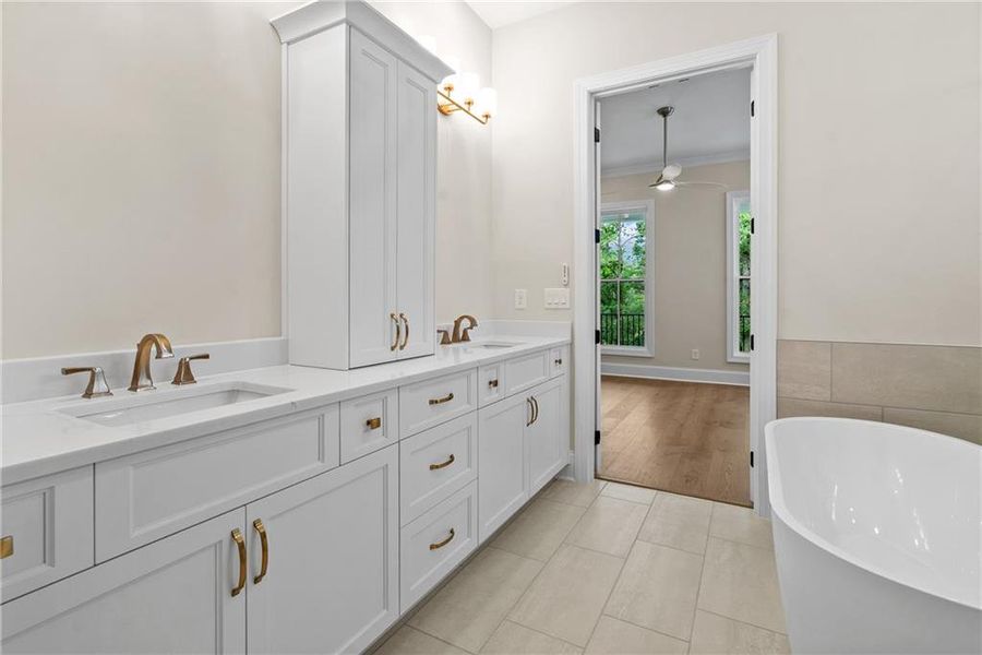 Furnished interior view inside a new home in Waterside Single Family, Peachtree Corners (Image 13).