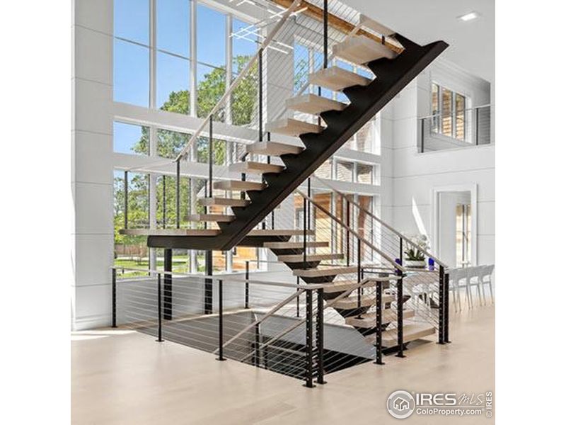 CONCEPT ONLY, stair not pictured in current home.