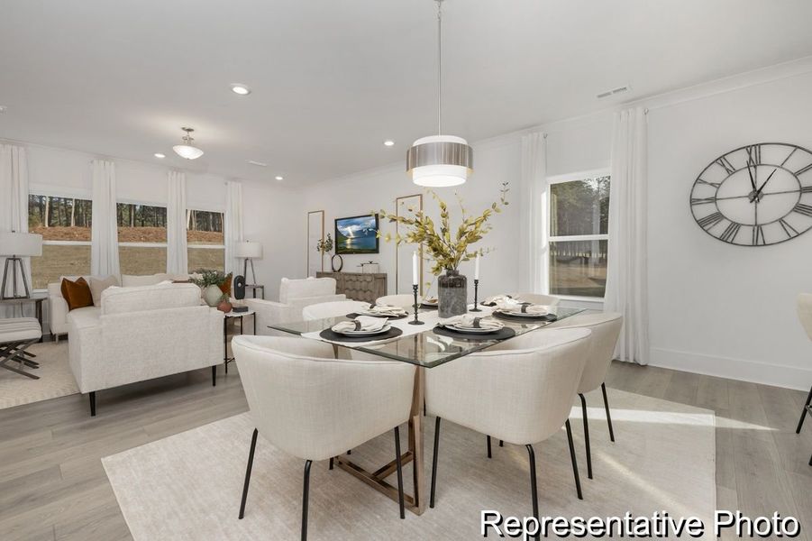 Furnished interior view inside a new home in Stonebridge Fairways, Monroe (Image 3).