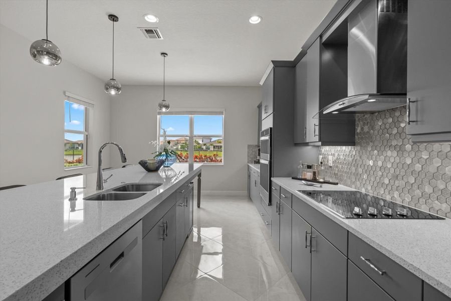 Furnished interior view inside a new home in , The Acreage (Image 30).