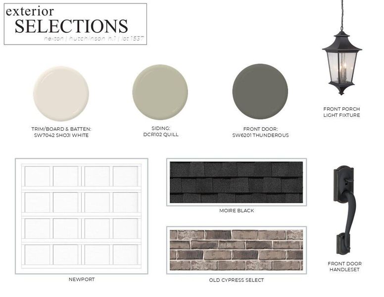 Sample of building materials used in homes in Nexton, Summerville (Image 8).