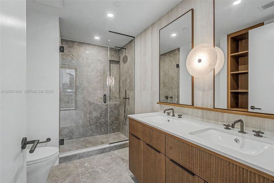 Furnished interior view inside a new home in , Miami (Image 7).