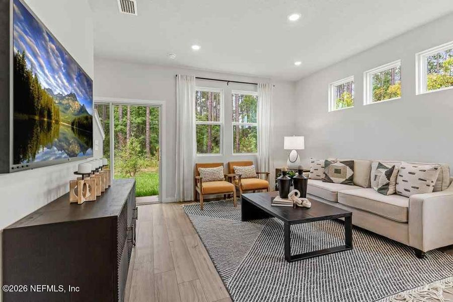 Furnished interior view inside a new home in , Jacksonville (Image 13). Furnished interior view inside a new home in , Jacksonville (Image 13).