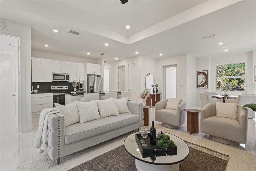 Furnished interior view inside a new home in , Port Charlotte (Image 13). Furnished interior view inside a new home in , Port Charlotte (Image 13).