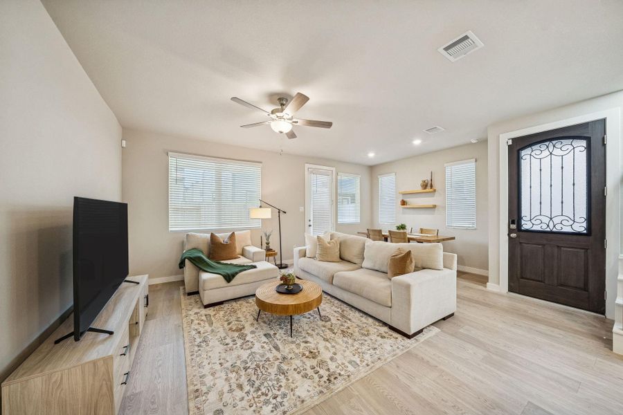 Furnished interior view inside a new home in Spring Brook Village - City Series, Houston (Image 5).