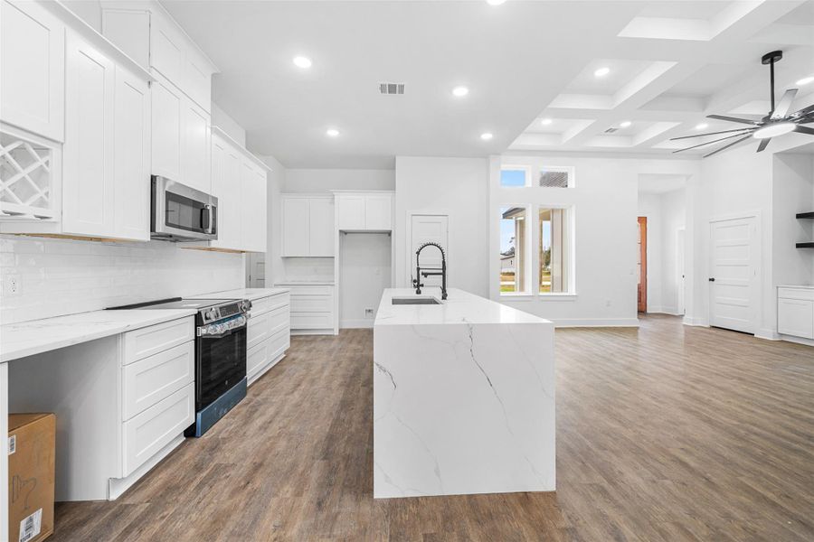 Furnished interior view inside a new home in , Huffman (Image 9).