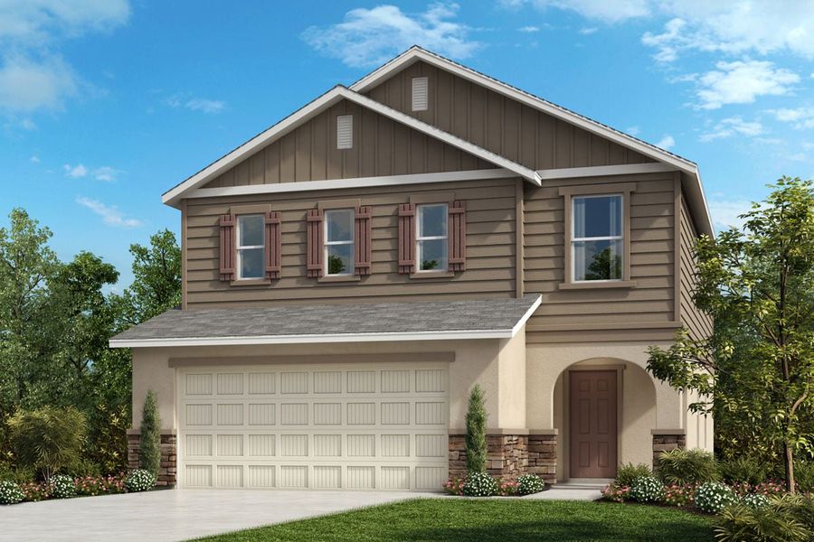 Exterior G with optional stone Exterior G with optional stone