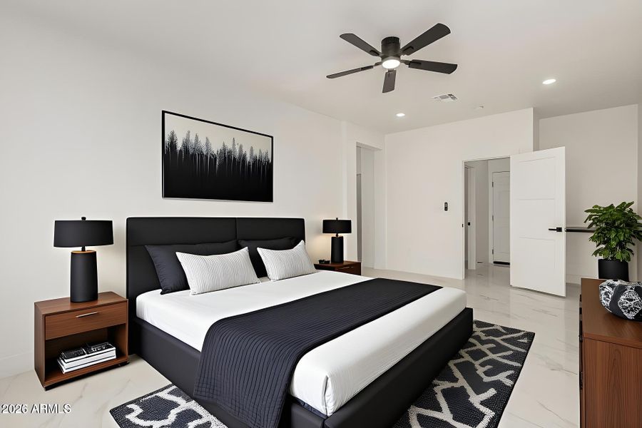 stage master bedroom