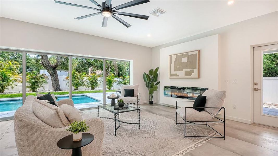Furnished interior view inside a new home in , Sarasota (Image 18).