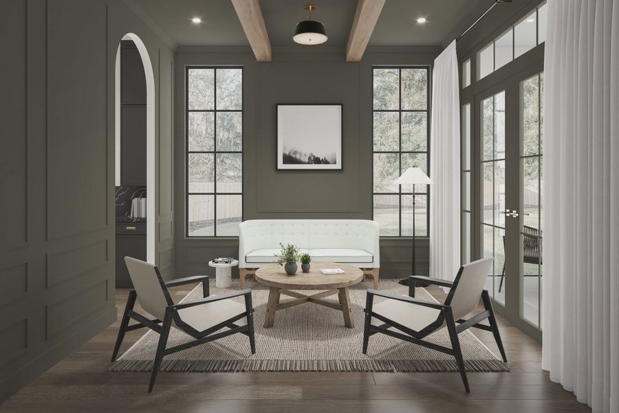 Representative furnished interior of a home built from the The Sienna by Homebound in The Villas at Lakeside, Flower Mound (Image 15). Representative furnished interior of a home built from the The Sienna by Homebound in The Villas at Lakeside, Flower Mound (Image 15).