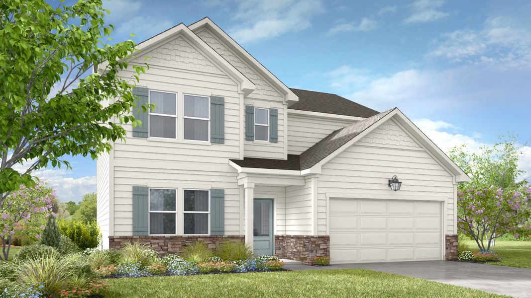 Representative exterior photo of a completed home built from the Aspire by Taylor Morrison in Windance Lake, Loganville, GA (Image 3).