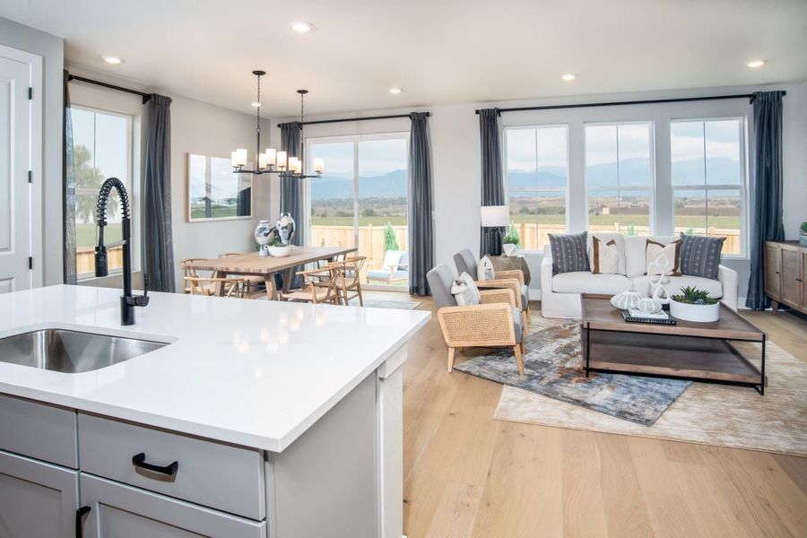 Representative furnished interior of a home built from the 1818 by KB Home in Windsong, Thornton (Image 6).