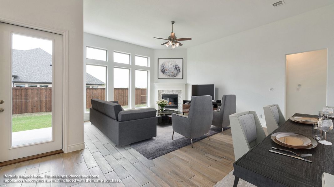 Representative furnished interior of a home built from the 2726W by Perry Homes in Meridiana, Rosharon (Image 5).