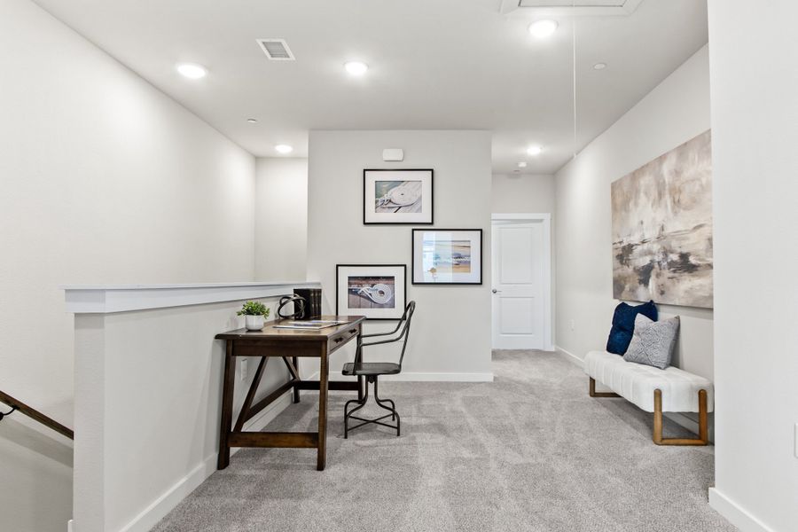 Furnished interior view inside a new home in Wildridge, Oak Point (Image 16).