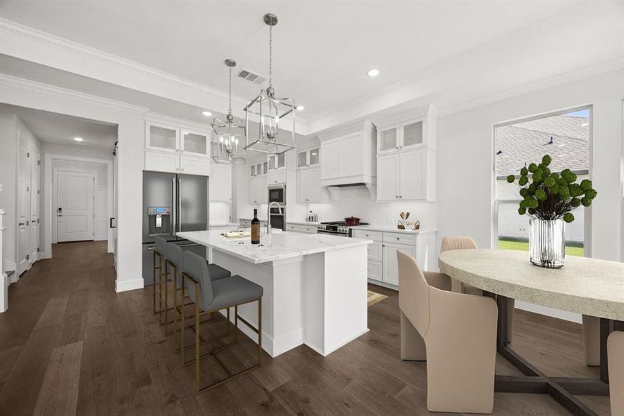 Furnished interior view inside a new home in Lincoln Pointe, Van Alstyne (Image 9). Furnished interior view inside a new home in Lincoln Pointe, Van Alstyne (Image 9).