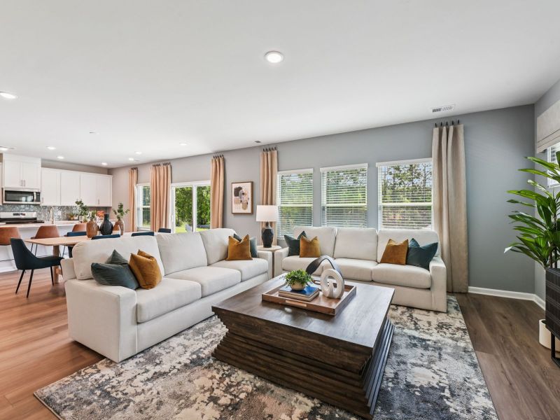 Furnished interior view inside a new home in River Glen, Angier (Image 8).