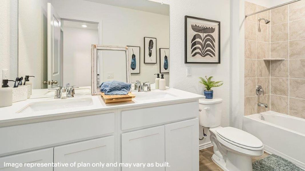 Furnished interior view inside a new home in Hickory Ridge, Elmendorf (Image 30).