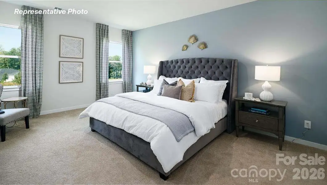 Furnished interior view inside a new home in Secrest Commons, Monroe (Image 12).