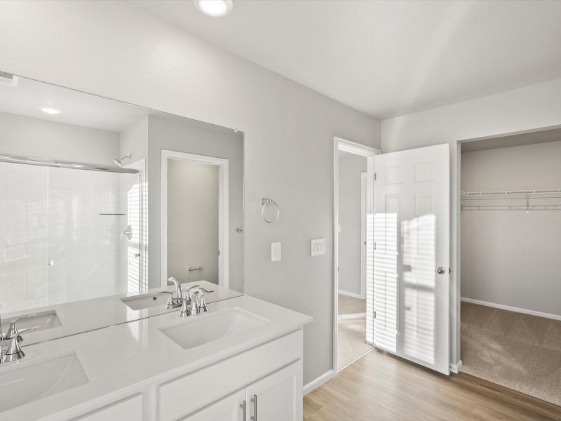 Furnished interior view inside a new home in Lorson Ranch : The Springs Collection, Colorado Springs (Image 6).