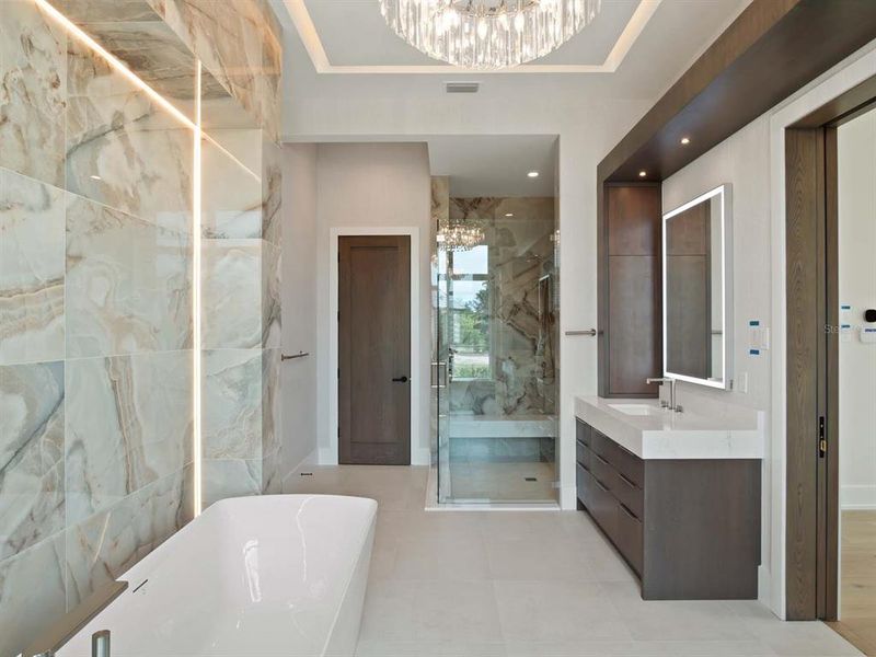 Furnished interior view inside a new home in , Orlando (Image 30).