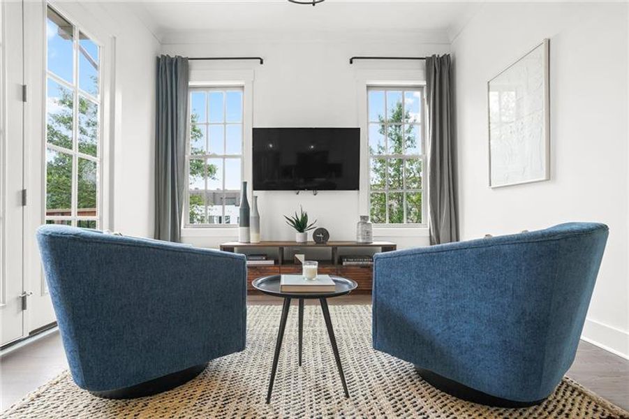 Furnished interior view inside a new home in , Ball Ground (Image 39). Furnished interior view inside a new home in , Ball Ground (Image 39).