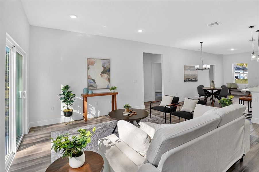 Furnished interior view inside a new home in , Citrus Springs (Image 8).