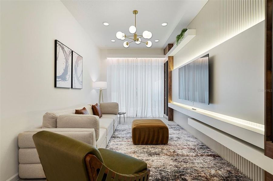 Furnished interior view inside a new home in , Orlando (Image 12).