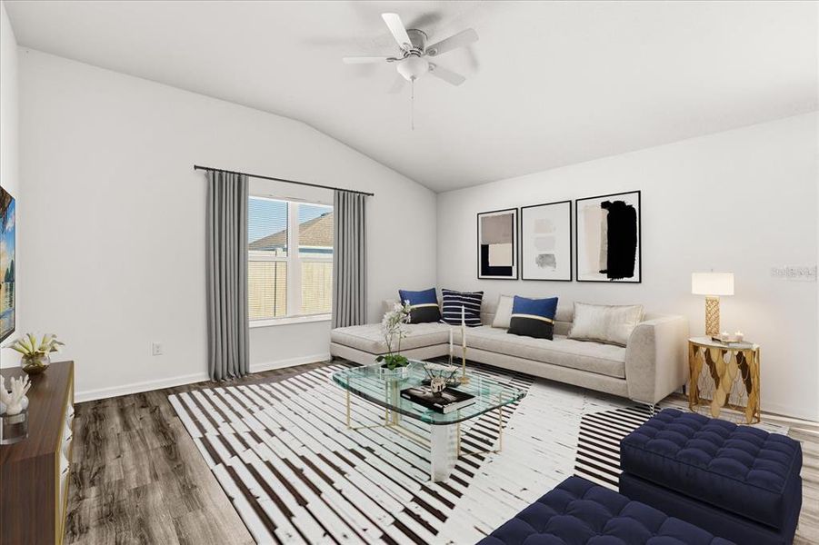 Furnished interior view inside a new home in , The Villages (Image 5).