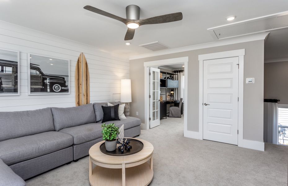 Spacious Loft. Model Home Representation.