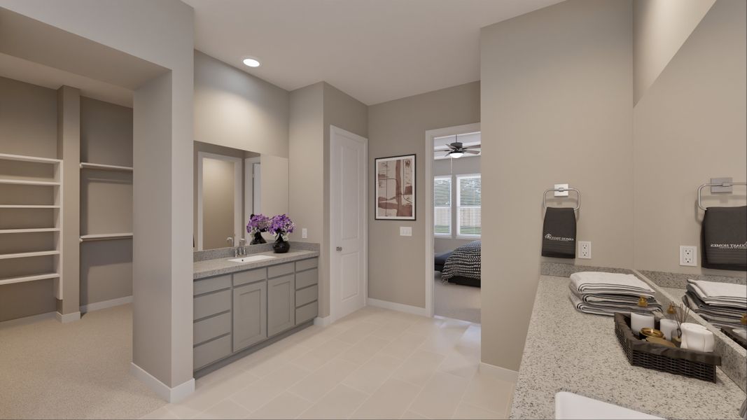 Representative furnished interior of a home built from the Pinehurst by Tricoast Homes in Sunterra 50s, Katy (Image 31). Representative furnished interior of a home built from the Pinehurst by Tricoast Homes in Sunterra 50s, Katy (Image 31).