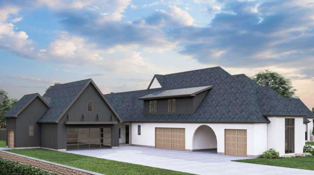 Front exterior of a new home in , Fayetteville, GA, highlighting curb appeal (Image 10).