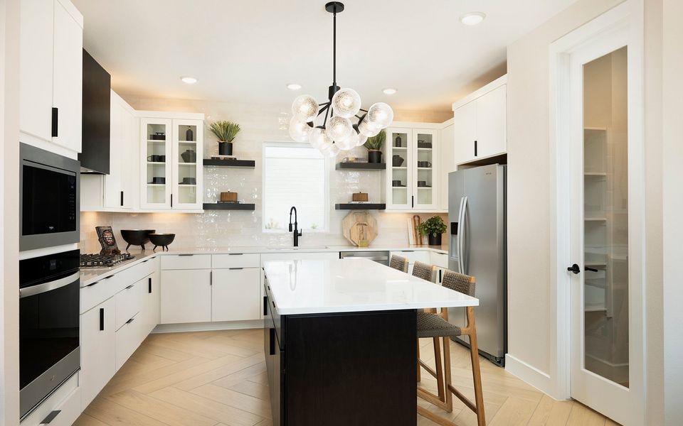 Furnished interior view inside a new home in Elyson, Katy (Image 14).