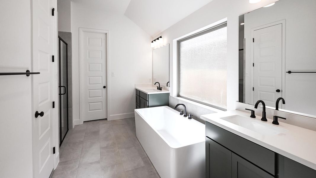 Furnished interior view inside a new home in Crosswinds, Kyle (Image 10). Furnished interior view inside a new home in Crosswinds, Kyle (Image 10).