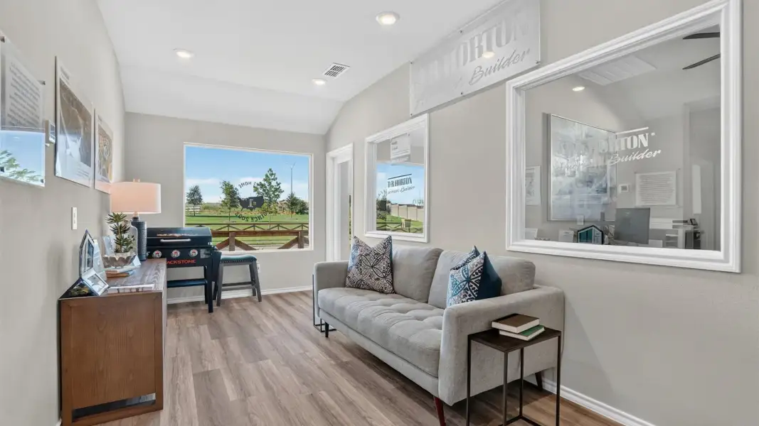 Furnished interior view inside a new home in Rosewood at Beltmill, Fort Worth (Image 38).
